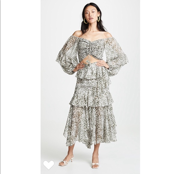 MISA Los Angeles*Floral Spectacular Top Med. $238 - Picture 3 of 8